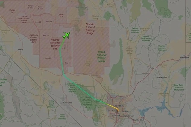 Phát hiện máy bay quân sự Mỹ có chuyến đi bí ẩn đến Khu vực 51 tuyệt mật