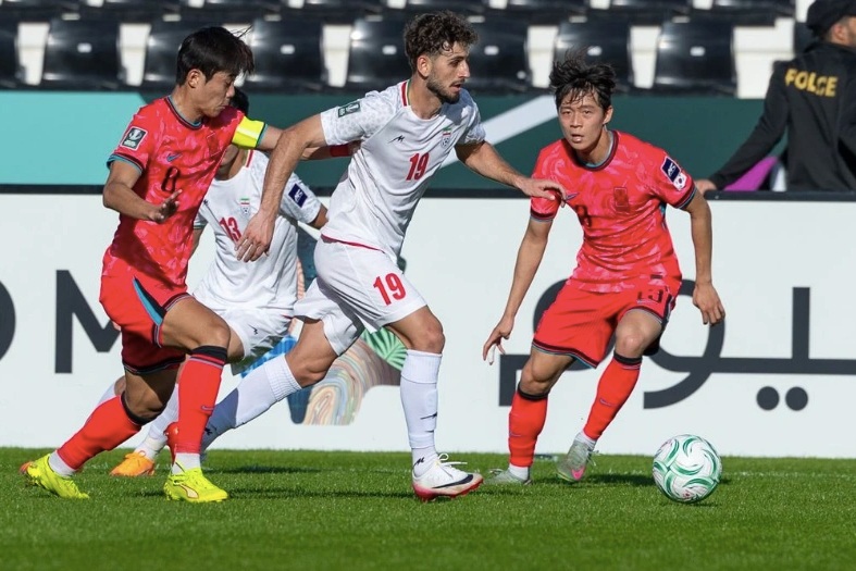 U23 Hàn Quốc bất phân thắng bại với U23 Iran ở giải châu Á