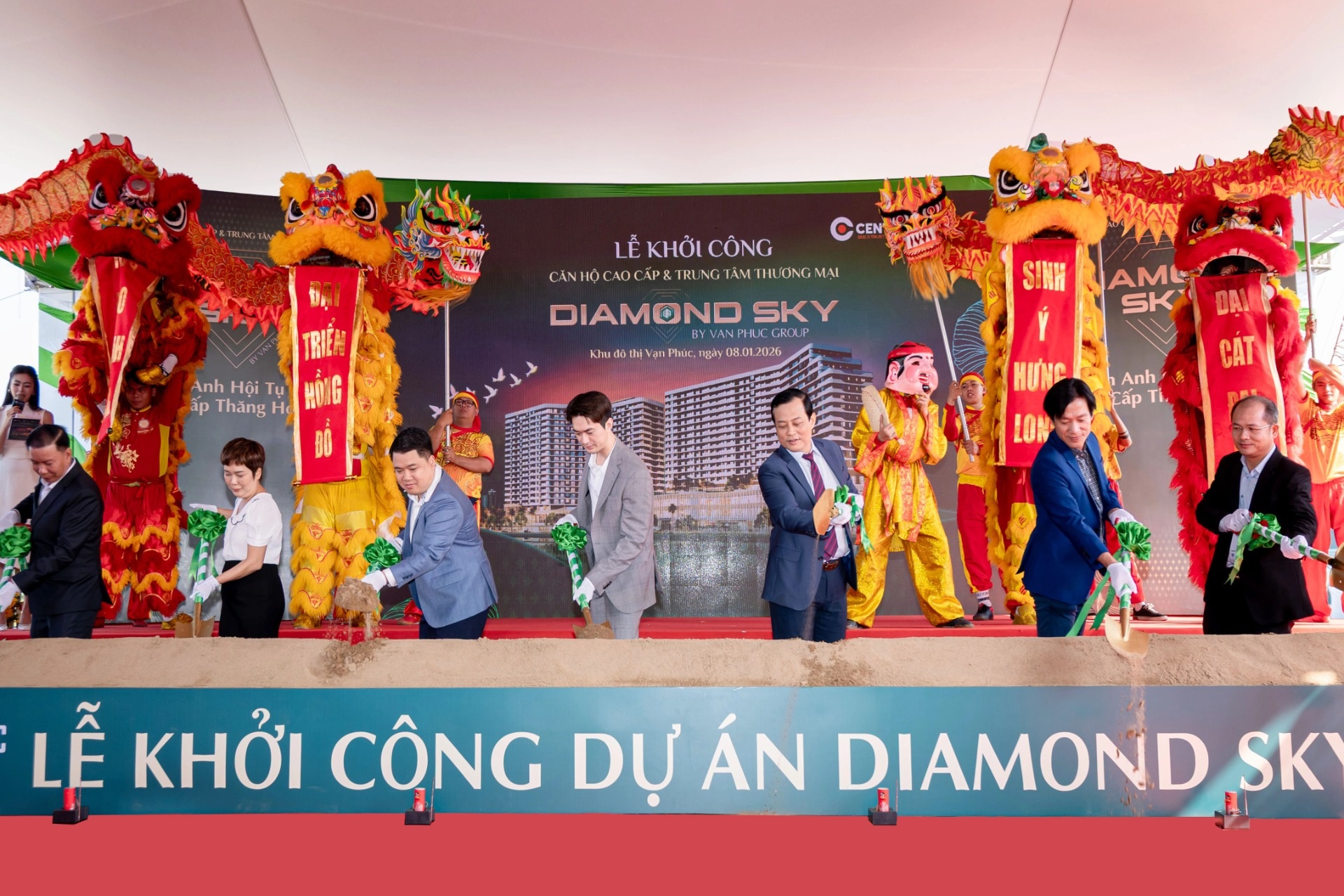 Van Phuc Group khởi công tầng hầm dự án Diamond Sky tại Van Phuc City