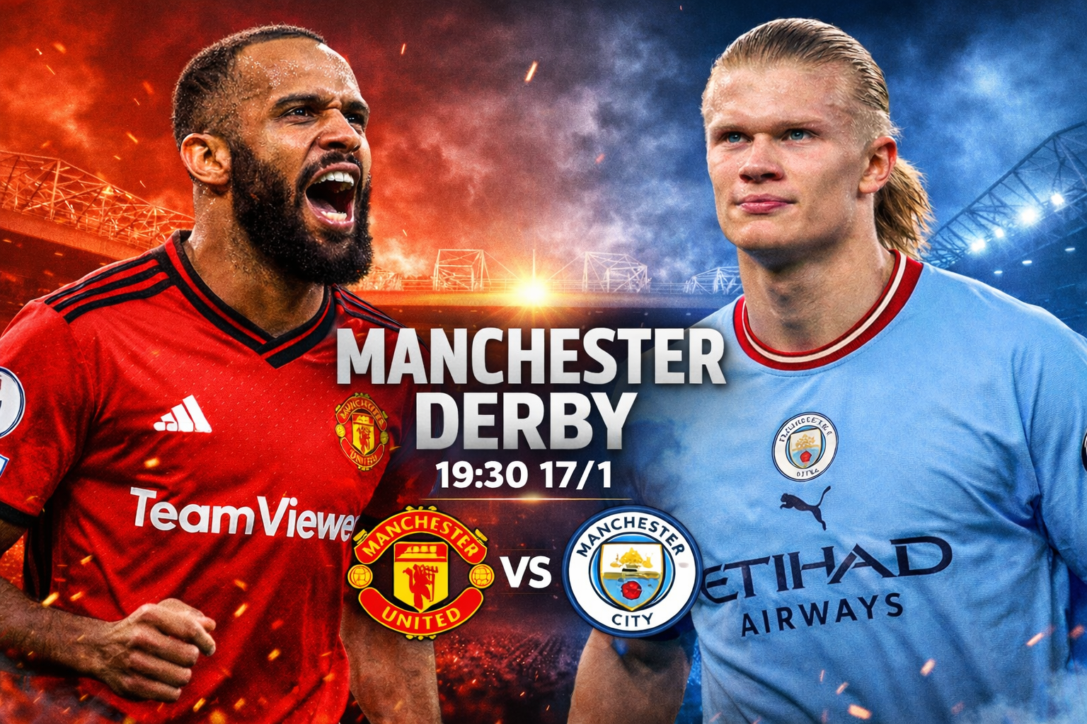 Man Utd - Man City (19h, 17/1): Thử thách cực đại với Michael Carrick