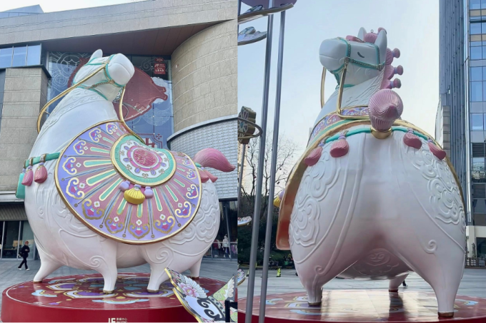 Linh vật ngựa béo gây sốt ở Trung Quốc, được ví như... Bát Giới