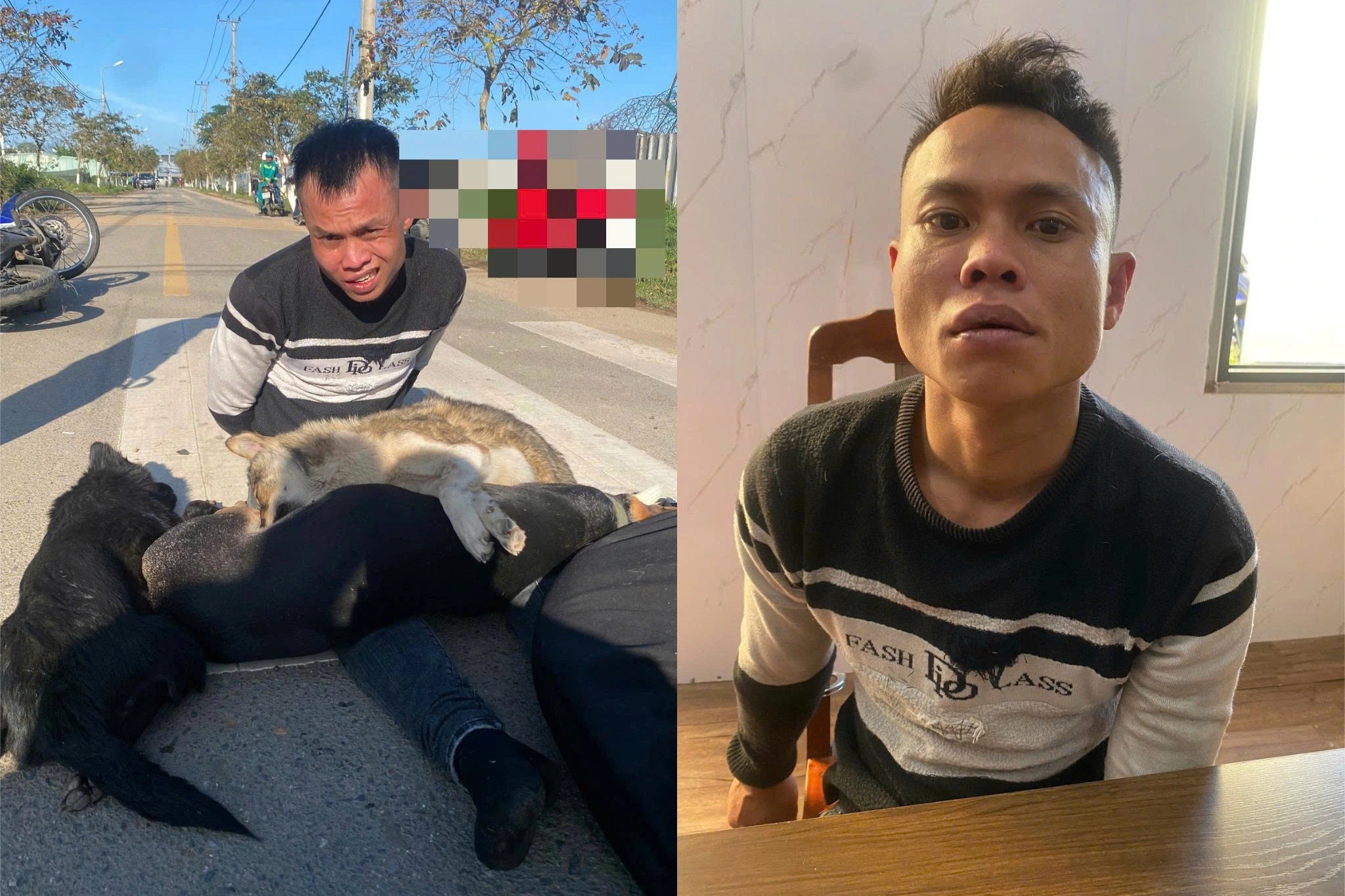 Trộm chó dùng bình xịt hơi cay chống trả công an