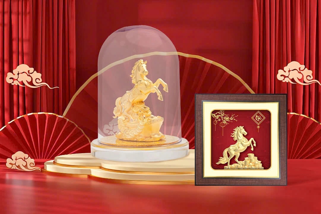 Quà tặng vàng Kim Mã của DOJI - “Trao lộc tài khang, gửi ngàn tâm ý”