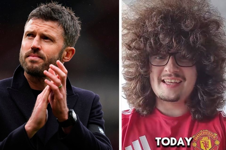 HLV Carrick phản ứng bất ngờ với CĐV “thề không cắt tóc” của Man Utd