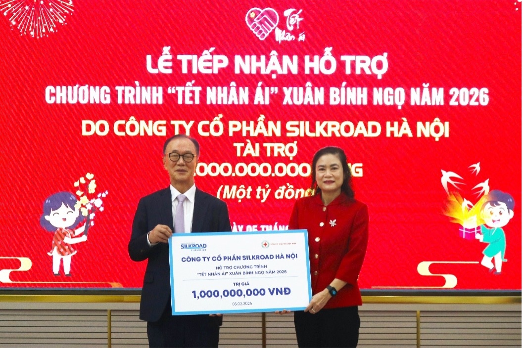 Silrkroad Hà Nội ủng hộ 1 tỷ đồng cho chương trình “Tết nhân ái” 2026