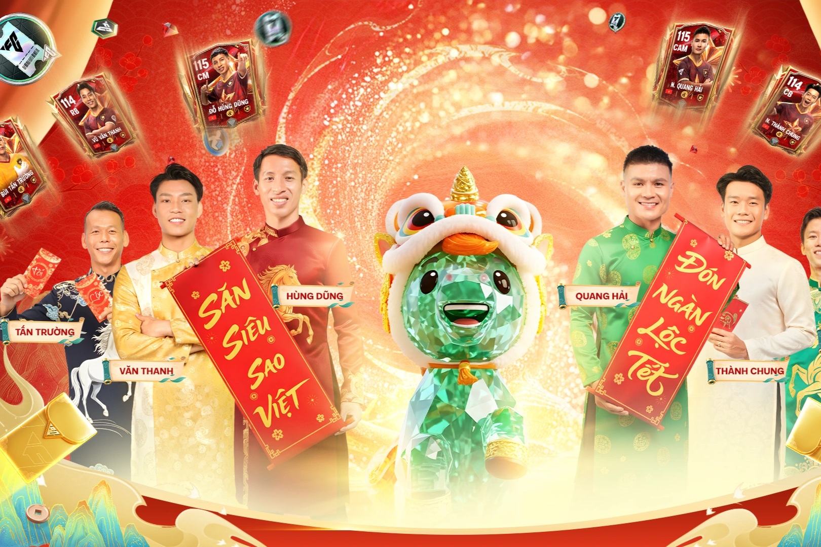 Dàn sao bóng đá Việt hội tụ đón xuân trên EA SPORTS FC Mobile Việt Nam