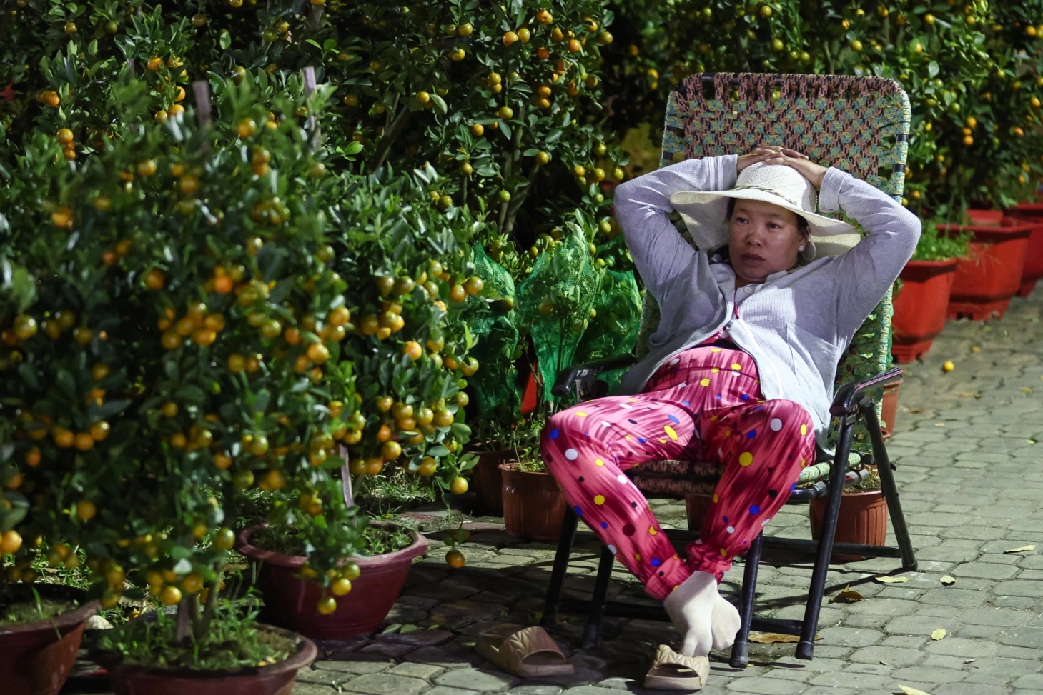 Đêm trắng ở chợ hoa TPHCM, tiểu thương vật vờ "canh giấc mơ" Tết sum vầy