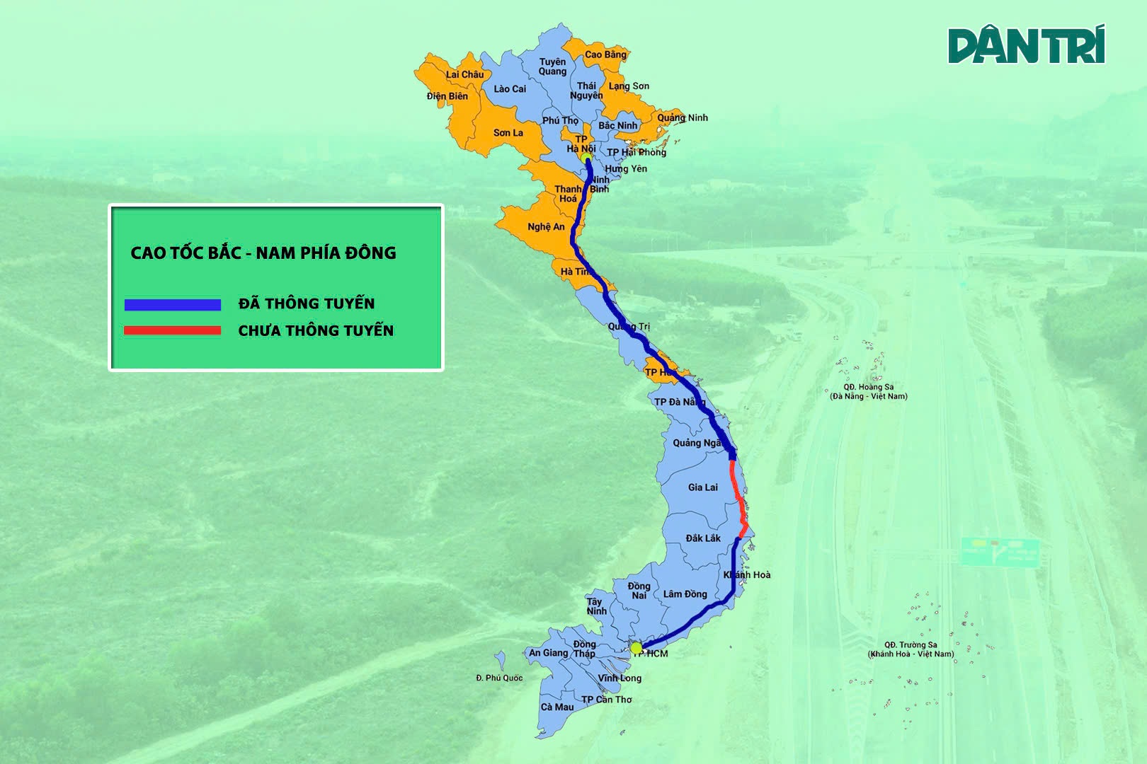 Hiện trạng đường cao tốc Bắc - Nam qua miền Trung