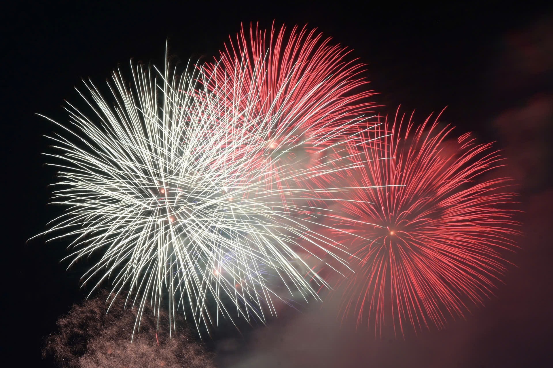 Pháo hoa rực sáng bầu trời khắp trên cả nước, chào đón năm mới Bính Ngọ