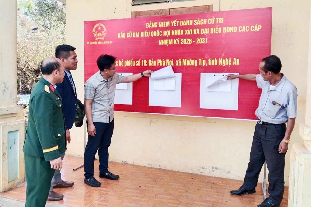 Nghệ An có 55 khu vực bỏ phiếu bầu cử sớm