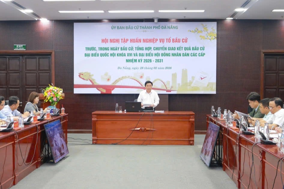 94 phường, xã, đặc khu thành phố Đà Nẵng tập huấn nghiệp vụ công tác bầu cử