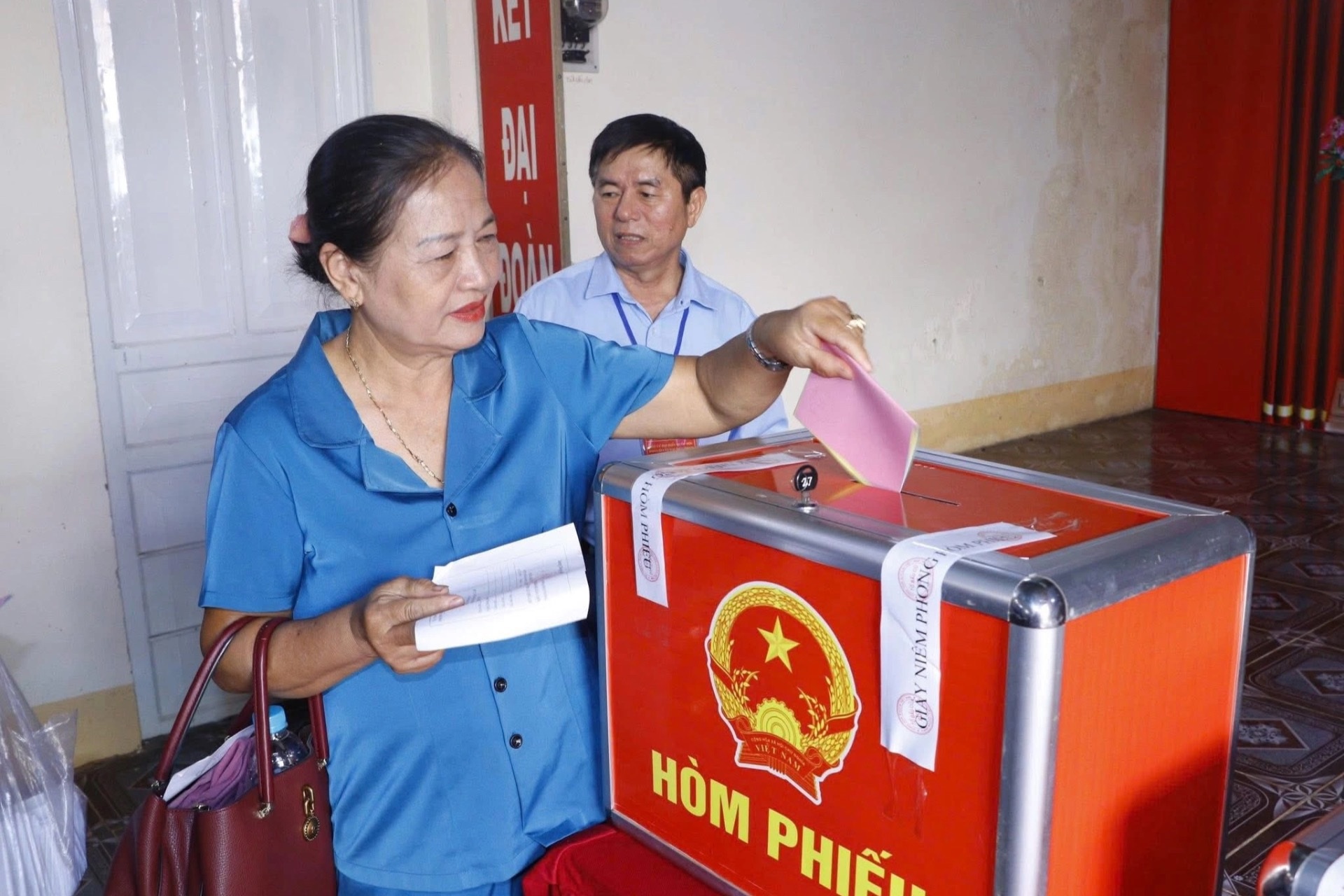 Phường Bình Phước diễn tập nghiệp vụ bầu cử