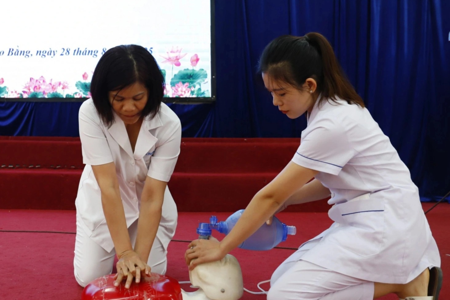 Bác sĩ BV Bạch Mai cứu bé rơi xuống bể bơi, ngừng tim tại khu nghỉ dưỡng