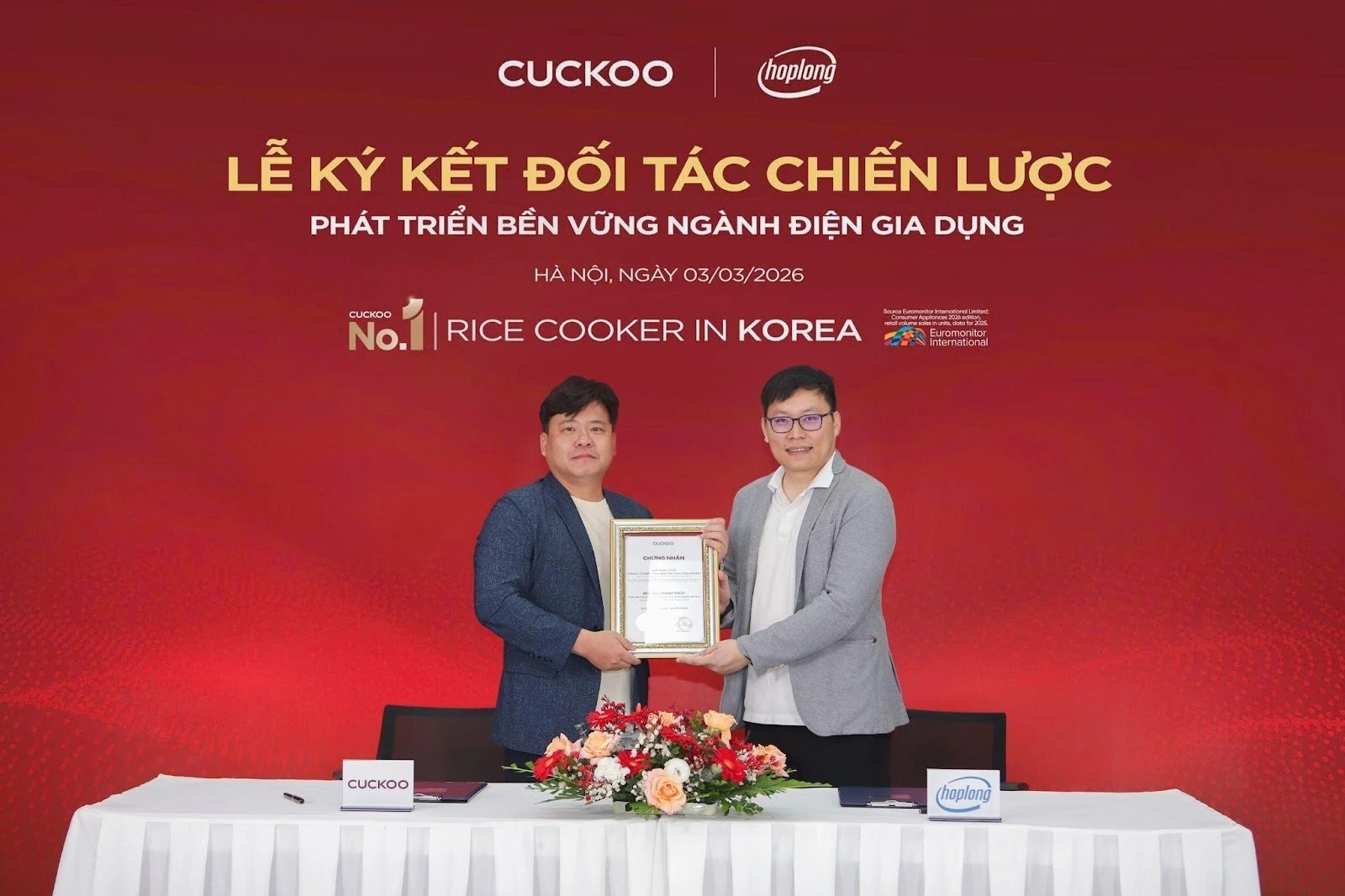 Hợp Long hợp tác cùng Cuckoo tạo đòn bẩy cho thị trường gia dụng Việt Nam
