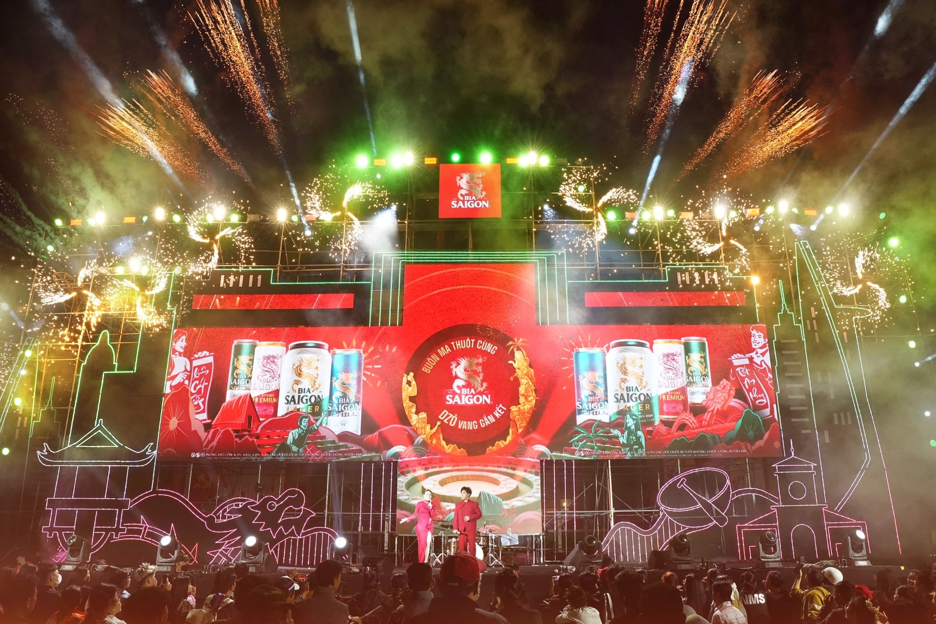 Chuỗi tiệc Tân Niên Đa Miền của Bia Saigon đến Đắk Lắk: Khai màn năm mới khởi sắc