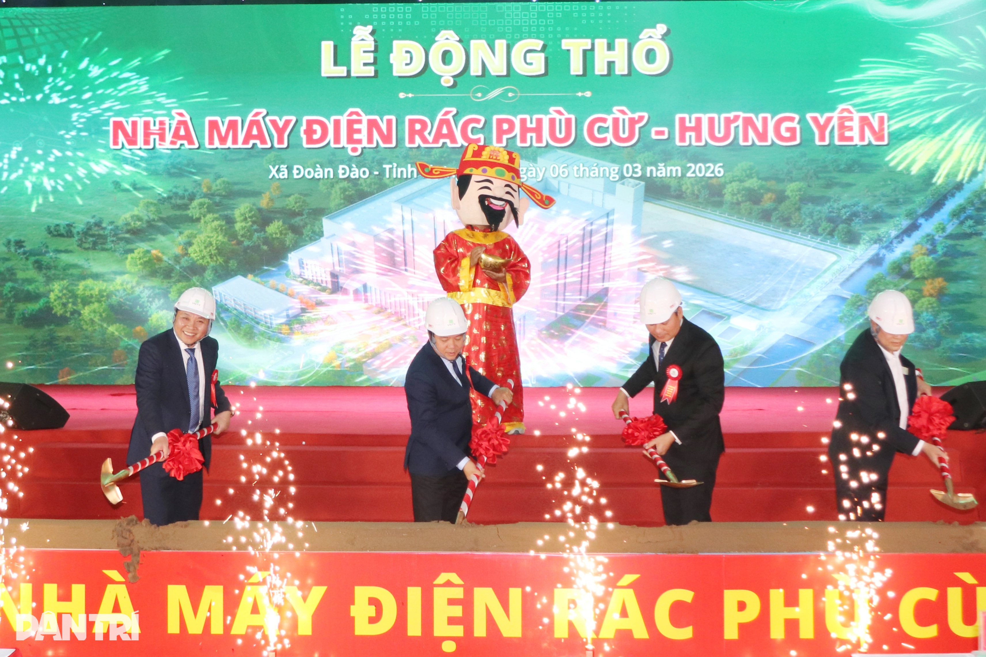 Động thổ nhà máy điện rác 4.000 tỷ đồng tại Hưng Yên