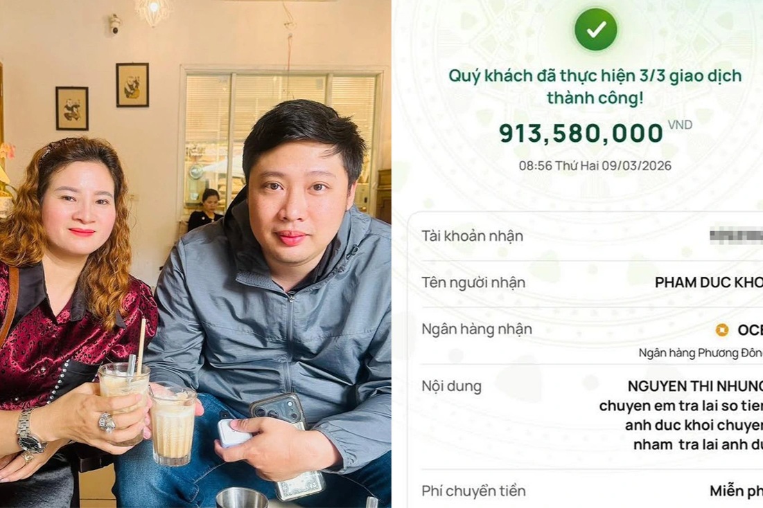 Hơn 900 triệu đồng "đi lạc" từ Hà Nội vào Nghệ An