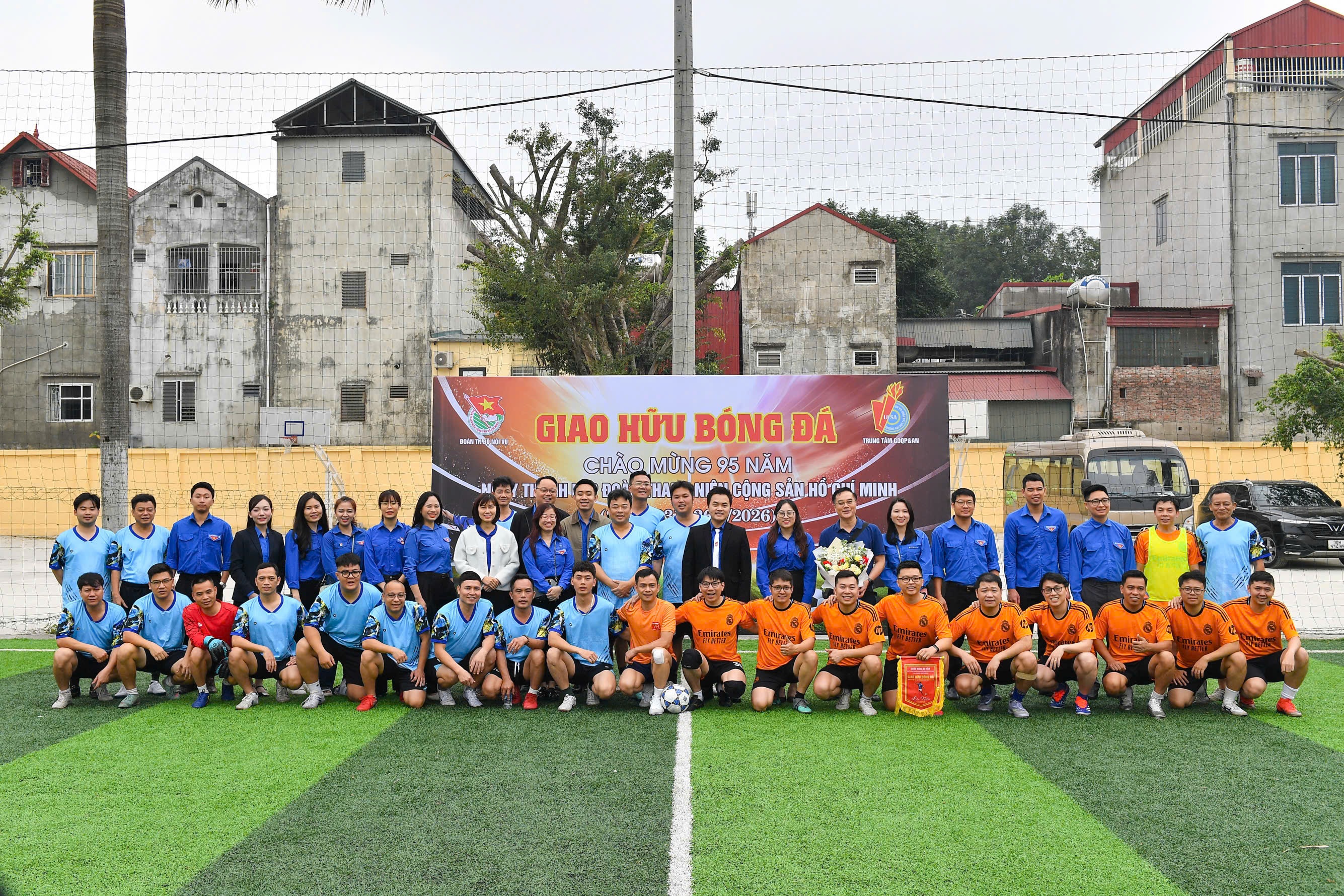 Giao hữu bóng đá kỷ niệm 95 năm Ngày thành lập Đoàn TNCS Hồ Chí Minh
