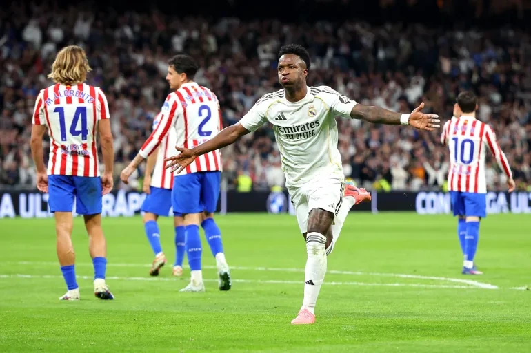 Vinicius tỏa sáng, Real Madrid thắng nghẹt thở Atletico