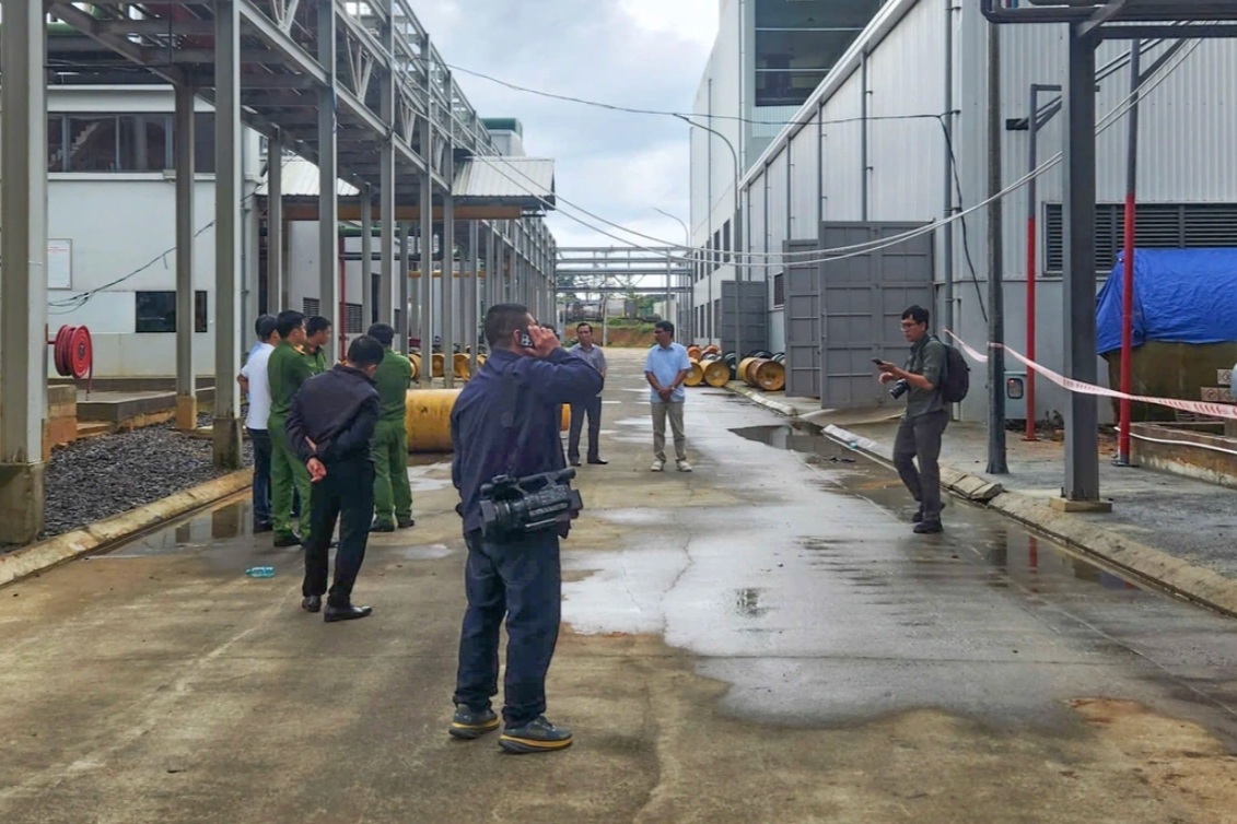 Công an thông tin về vụ nổ bồn axit làm hai công nhân tử vong ở Lâm Đồng