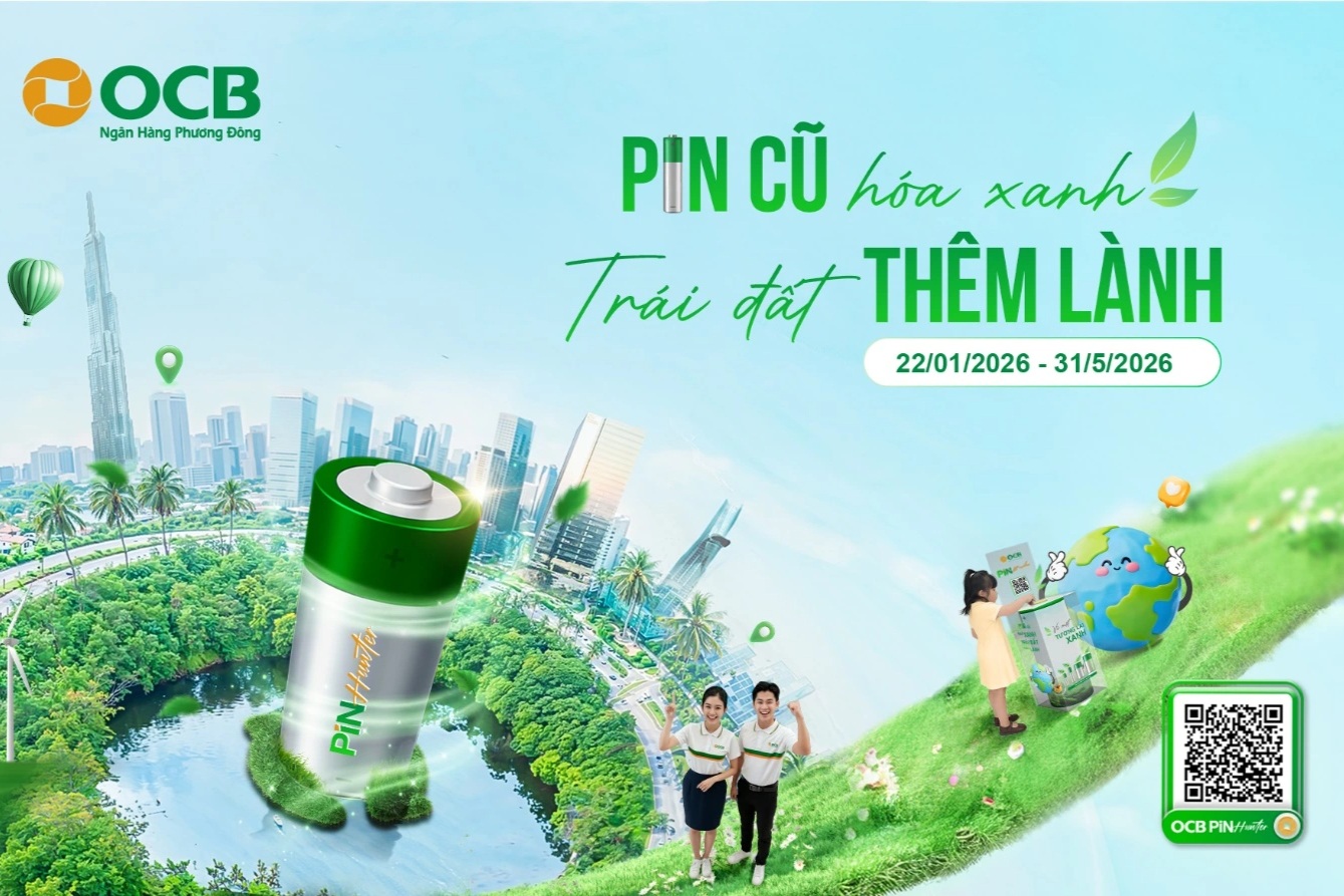 Hành trình pin cũ “hóa xanh” sau khi được thu gom tại OCB