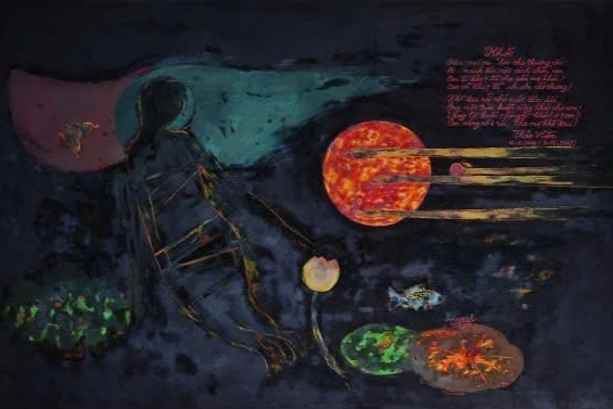 Gần 60 bức tranh khắc họa thế giới nội tâm của họa sĩ Nguyễn Trà Vinh