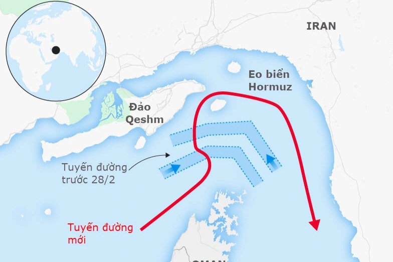 Iran có thể kiếm được bao nhiêu tiền nếu thu phí qua eo biển Hormuz?