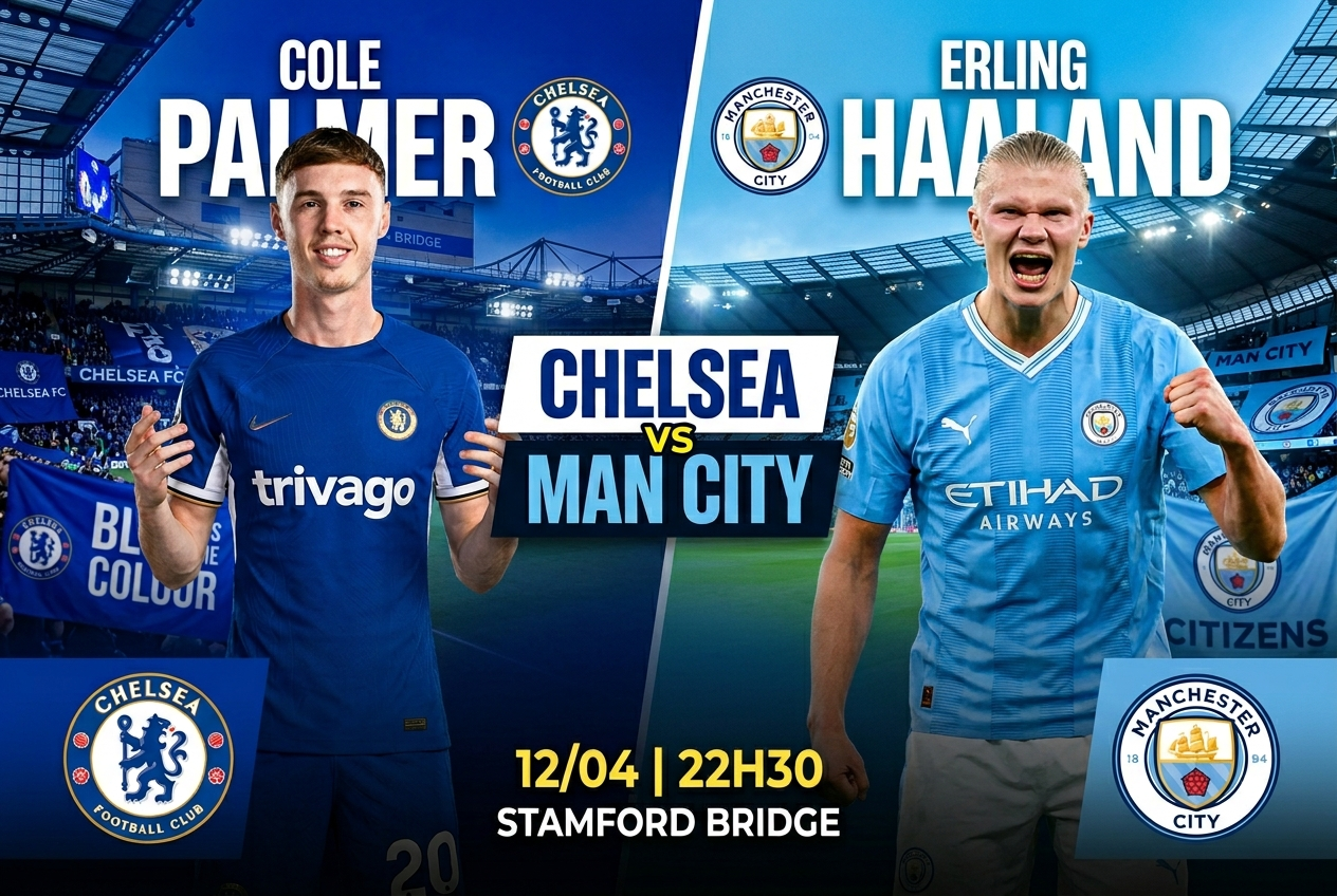 Siêu máy tính dự đoán kết quả trận Chelsea gặp Man City