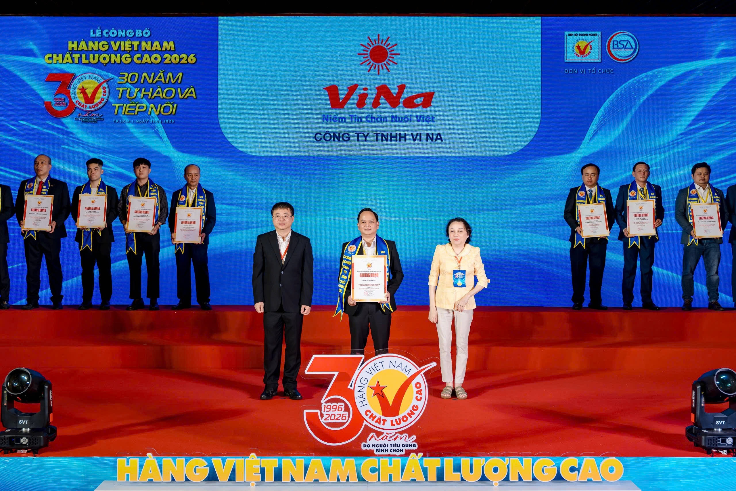 Vinafeed Group được vinh danh Hàng Việt Nam chất lượng cao 2026