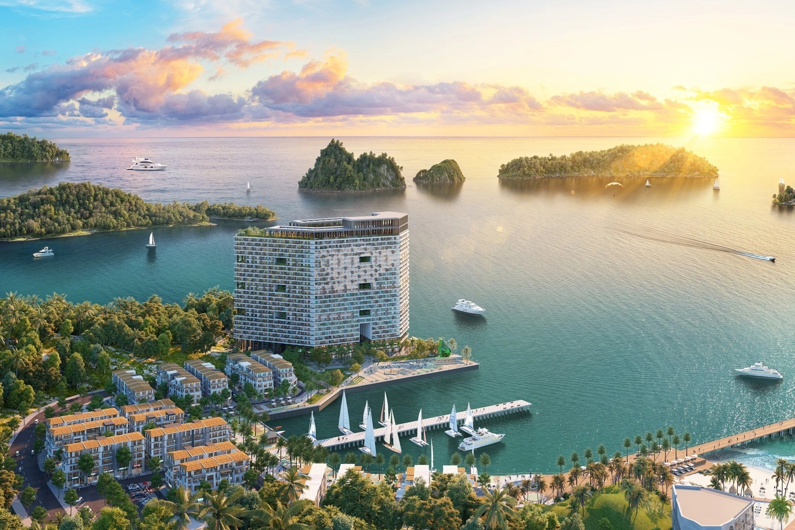 Lợi thế vị trí của tòa tháp Thanh Long trung tâm Cát Bà