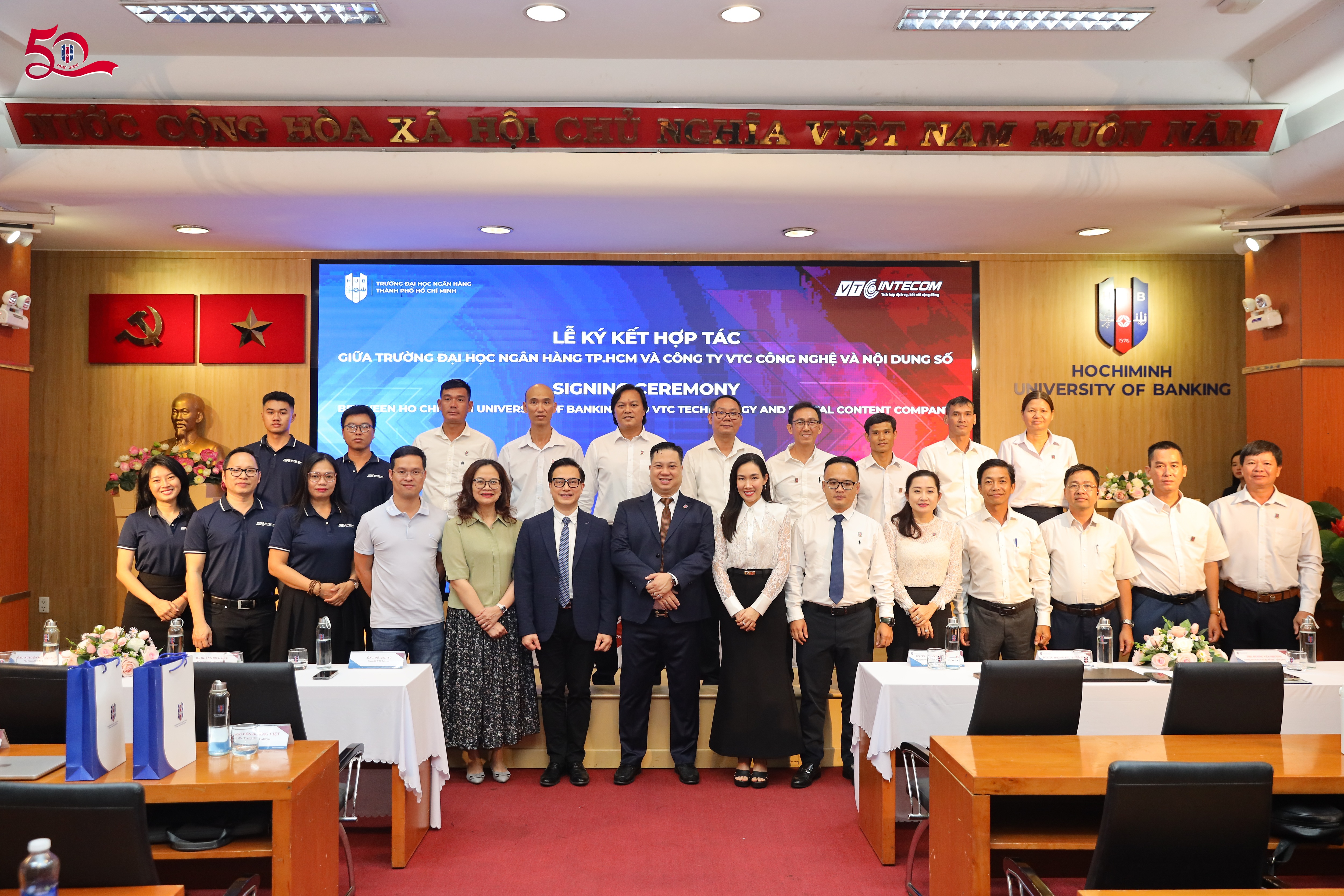 VTC Intecom và Trường Đại học Ngân hàng TPHCM ký kết hợp tác chiến lược