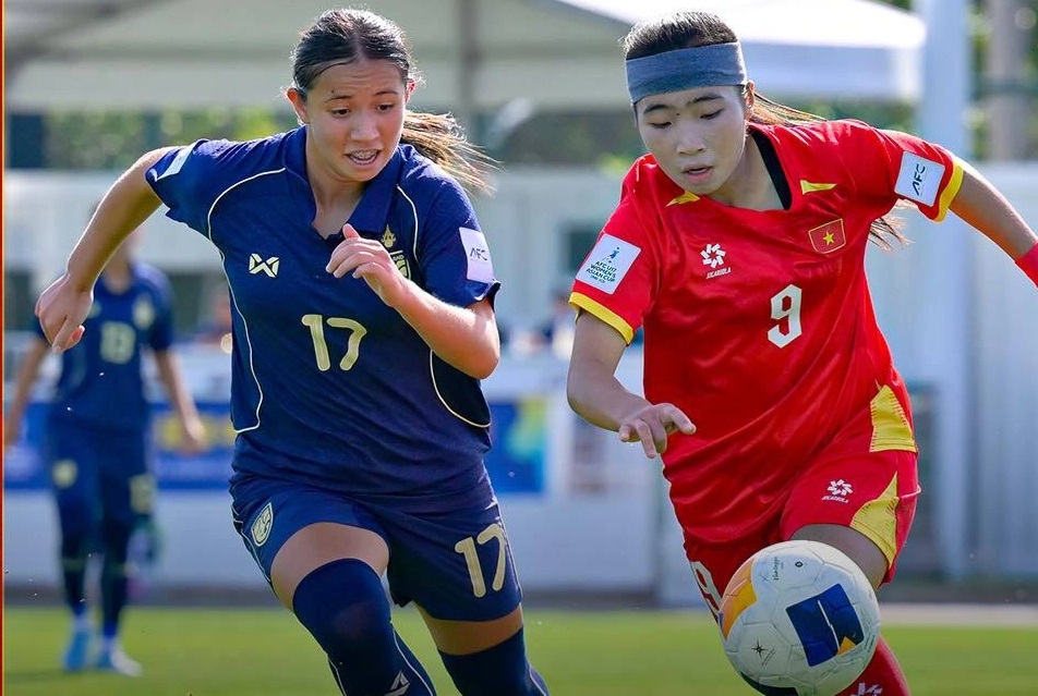 U17 nữ Việt Nam hoà kịch tính Thái Lan ở giải châu Á