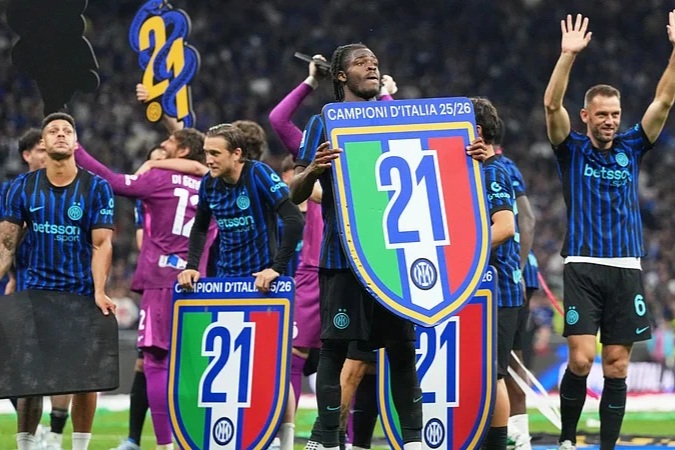 Inter Milan lần thứ 21 vô địch Serie A