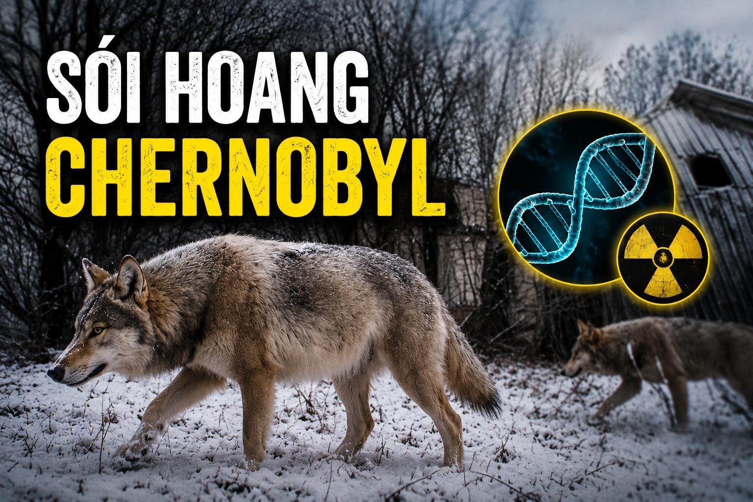 Sói hoang ở “đất chết” Chernobyl tiến hóa dị thường, giới khoa học bất ngờ