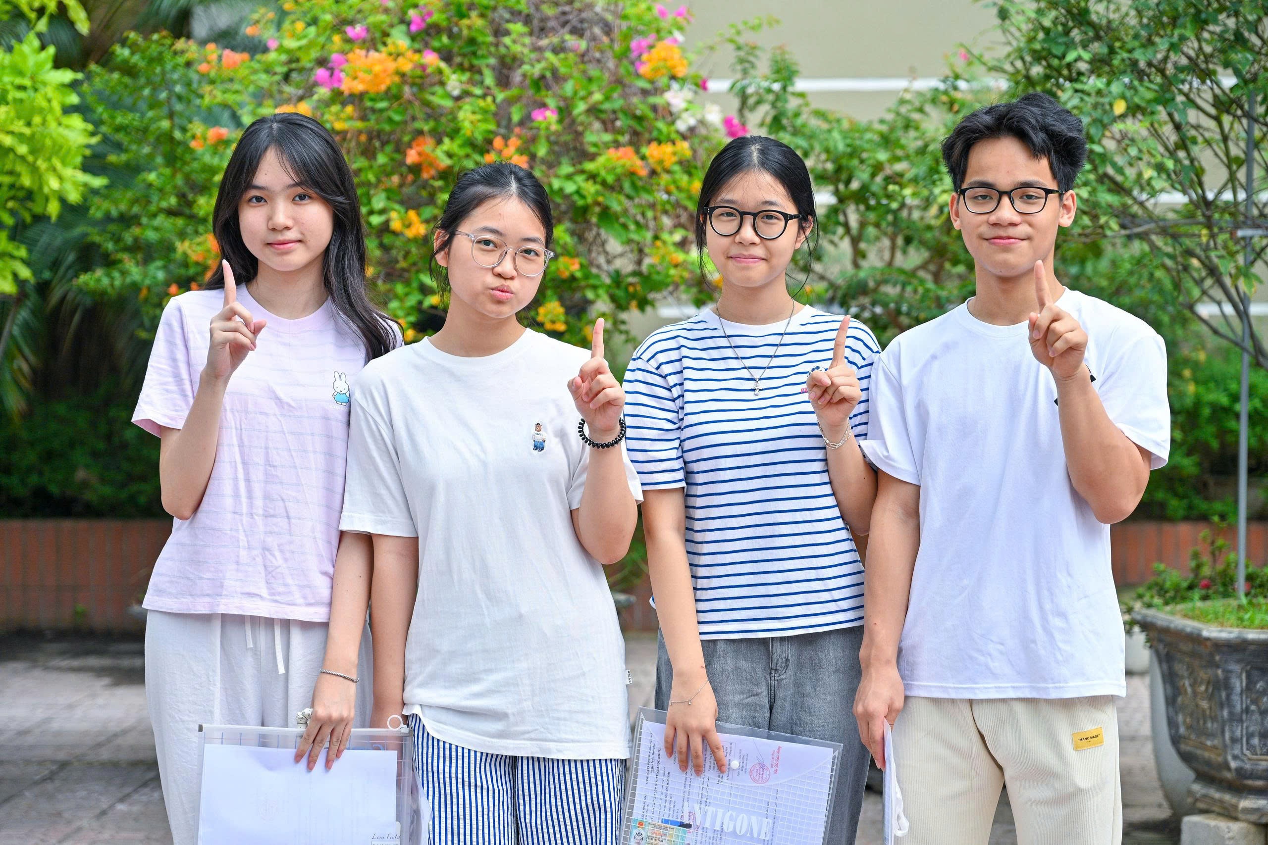 Sĩ tử Hà Nội tự tin, quyết tâm giành điểm cao ở kỳ thi vào lớp 10
