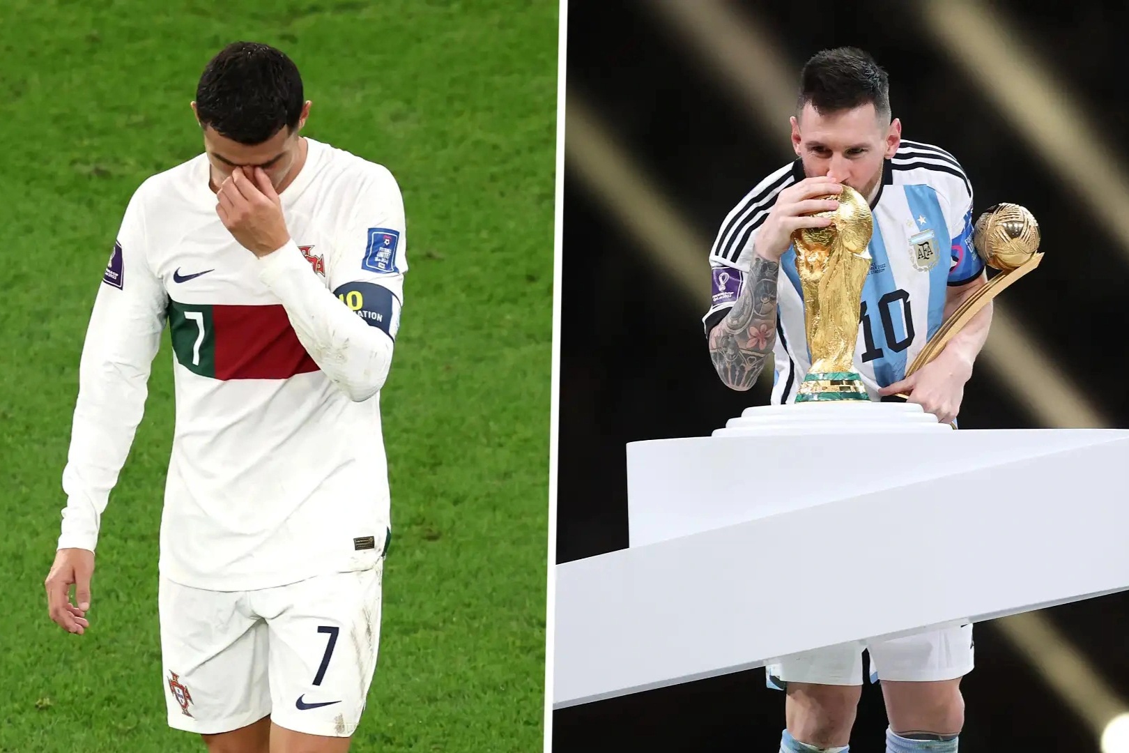 Lịch sử World Cup 2022: Nụ cười Messi và nước mắt Ronaldo