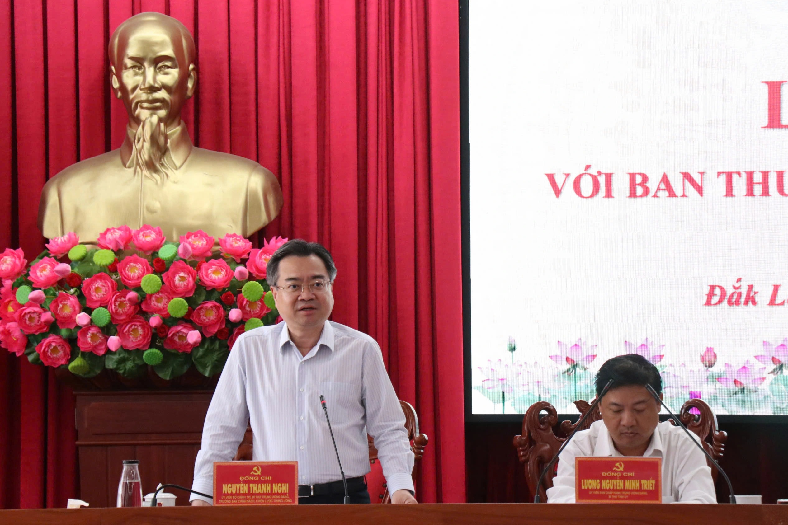 Đoàn kiểm tra của Bộ Chính trị, Ban Bí thư làm việc với tỉnh Đắk Lắk