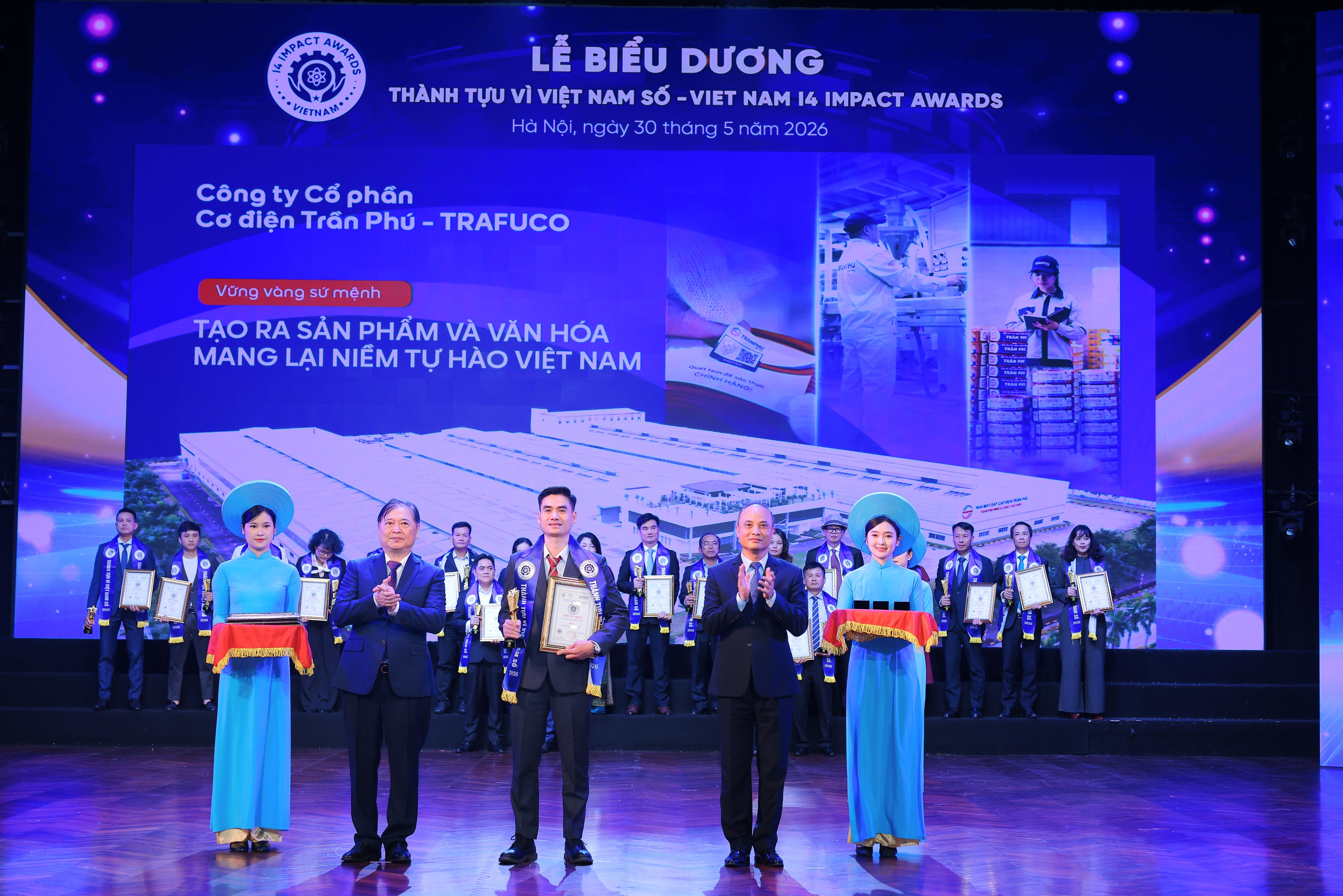 Dây cáp điện Trần Phú - TRAFUCO đạt 2 giải thưởng tại Vietna