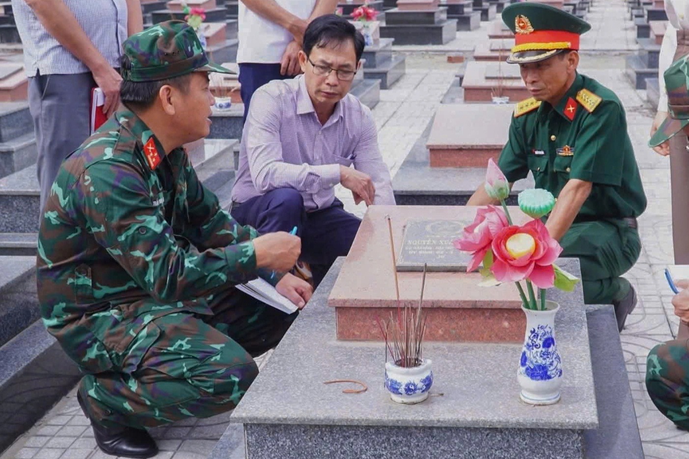 Lâm Đồng lấy mẫu sinh phẩm xác định danh tính liệt sỹ