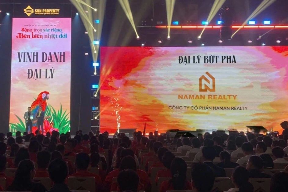Sun Property vinh danh NamAn Realty là Đại lý Bứt Phá dự án Blanca City