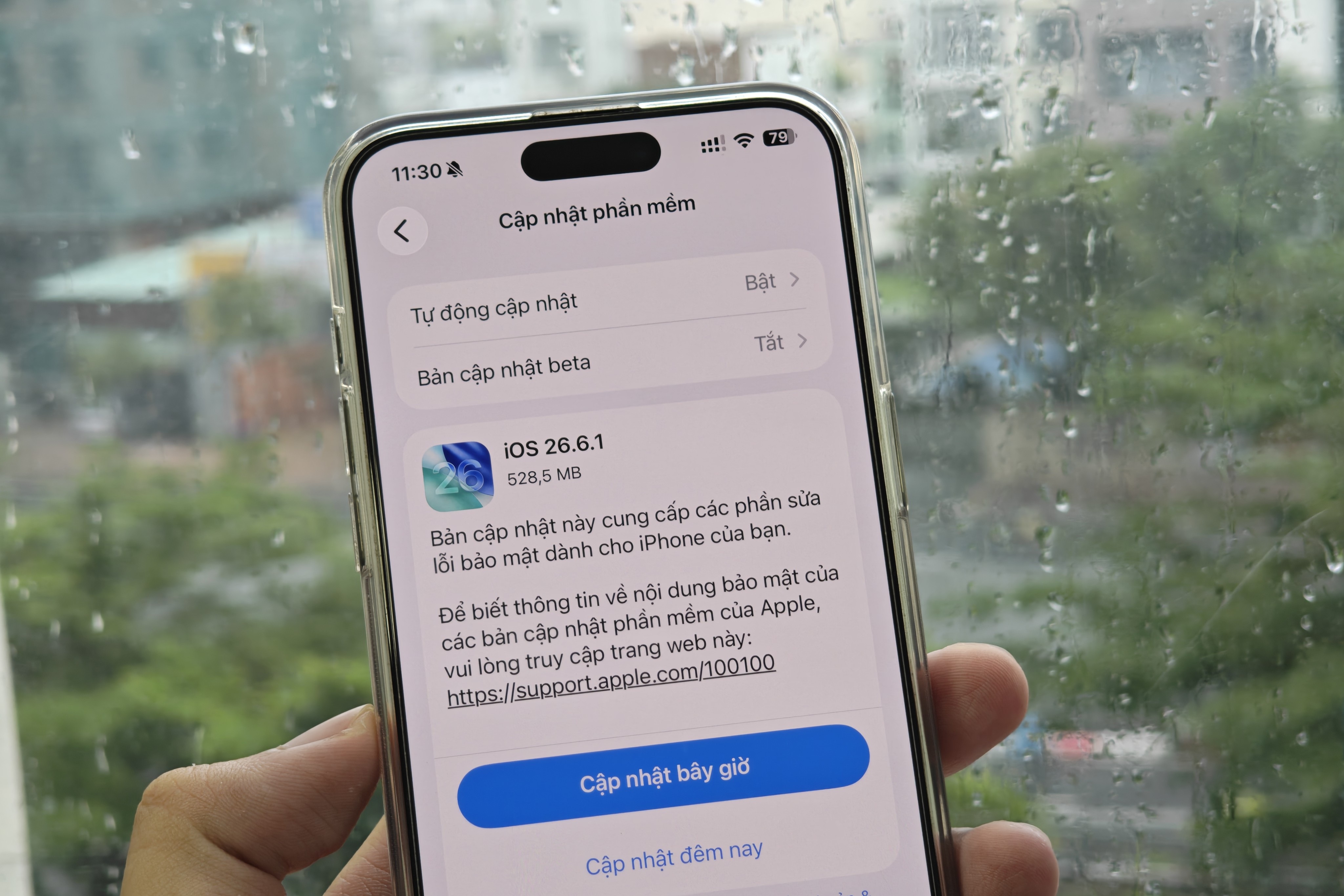 Cập nhật iOS 26.6.1 để sửa hàng loạt lỗi trên iPhone