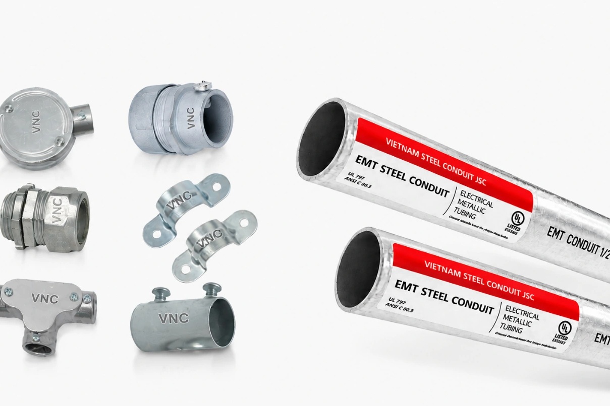 Ống luồn dây điện EMT đạt chuẩn UL Mỹ: Mảnh ghép cho công trình xanh
