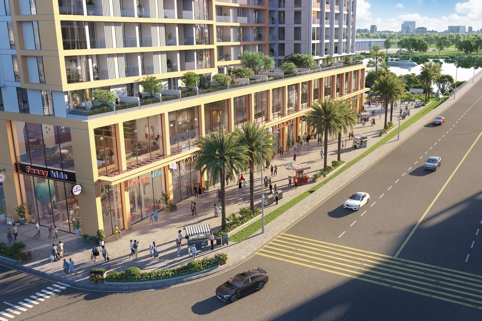 Tệp khách hàng tại chỗ giúp shophouse khối đế Nam trung tâm Đà Nẵng sinh lời