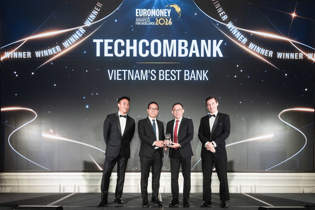 Techcombank lần thứ 6 liên tiếp được Euromoney vinh danh “Ngân hàng tốt nhất Việt Nam”