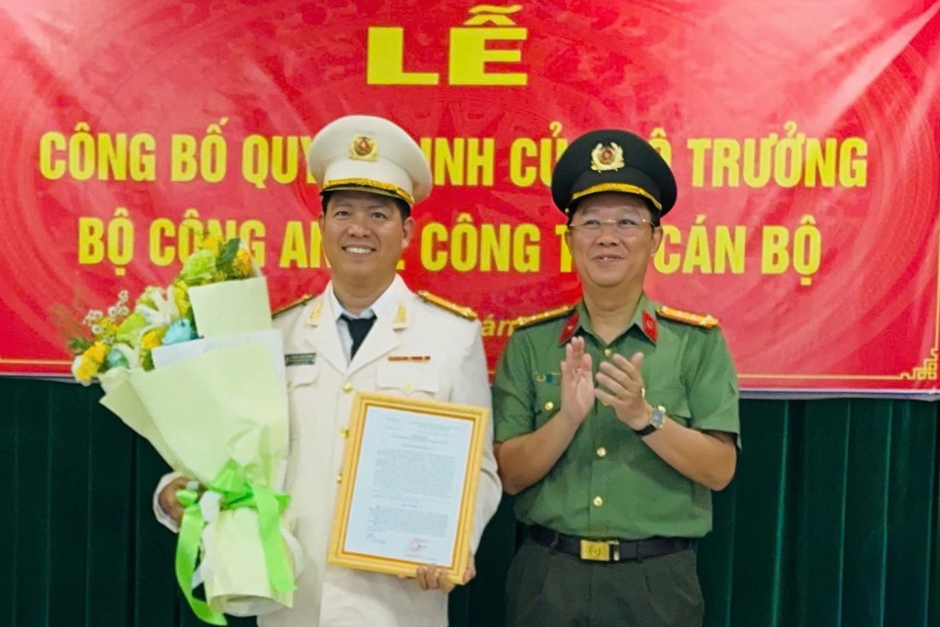 Biệt phái Thượng tá công an đến công tác tại Đảng ủy đặc khu Phú Quốc