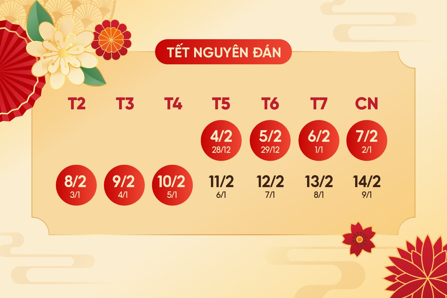 Chi tiết 22 ngày nghỉ lễ, Tết năm 2027