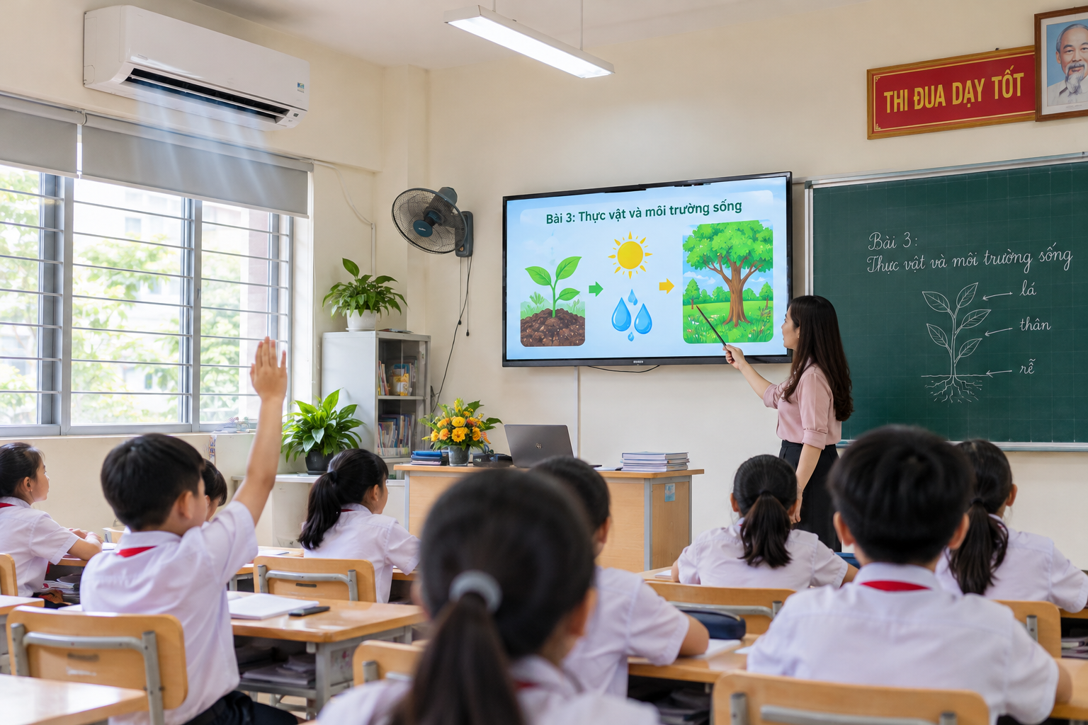 Có bắt buộc phải lắp máy lạnh, tivi cho lớp học không?