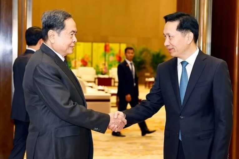Chủ tịch Quốc hội Trần Thanh Mẫn tiếp Bí thư Tỉnh ủy Thiểm Tây