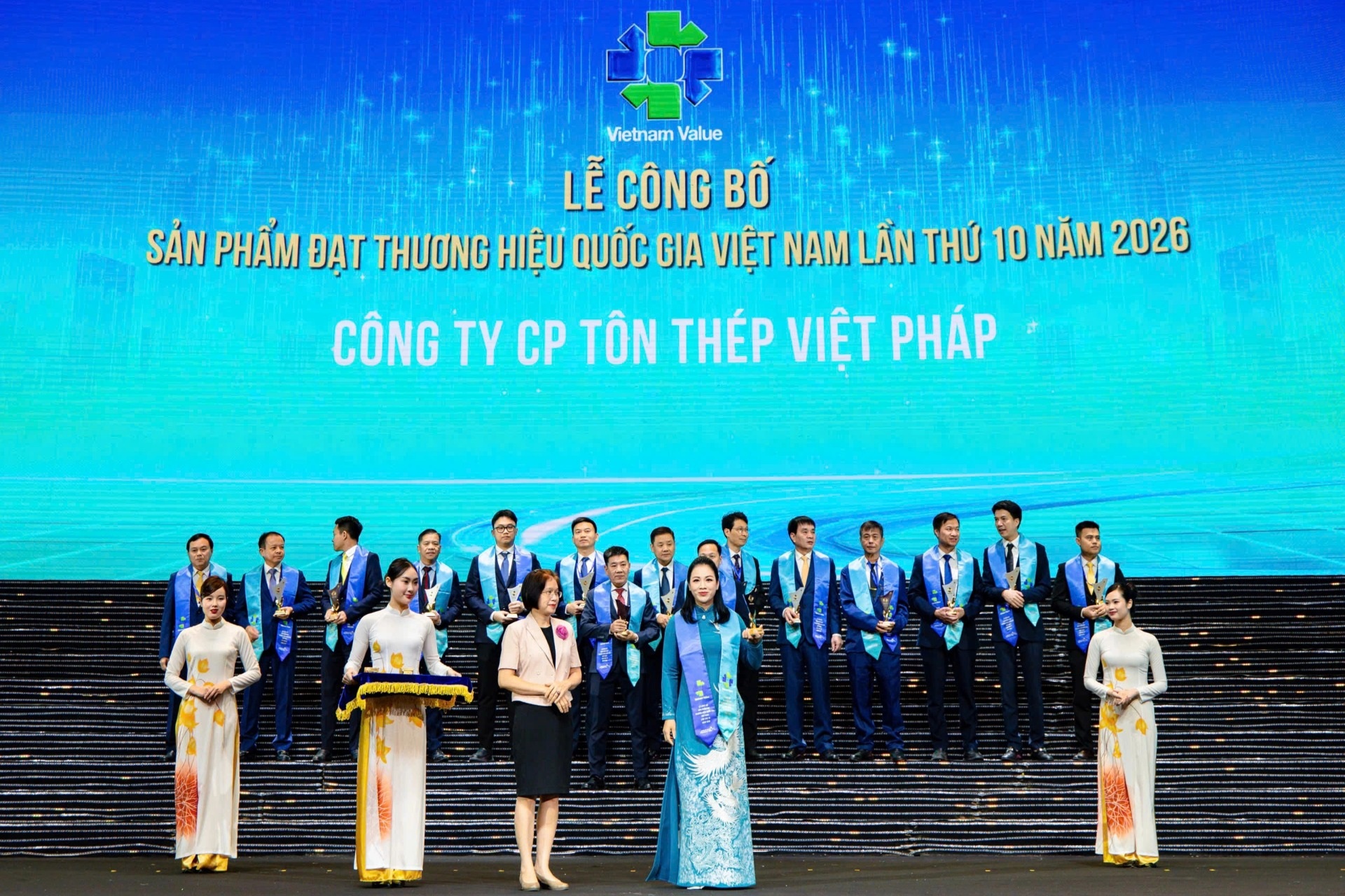 Tôn Việt Pháp lần thứ 2 liên tiếp đạt Thương hiệu Quốc gia Việt Nam 2026