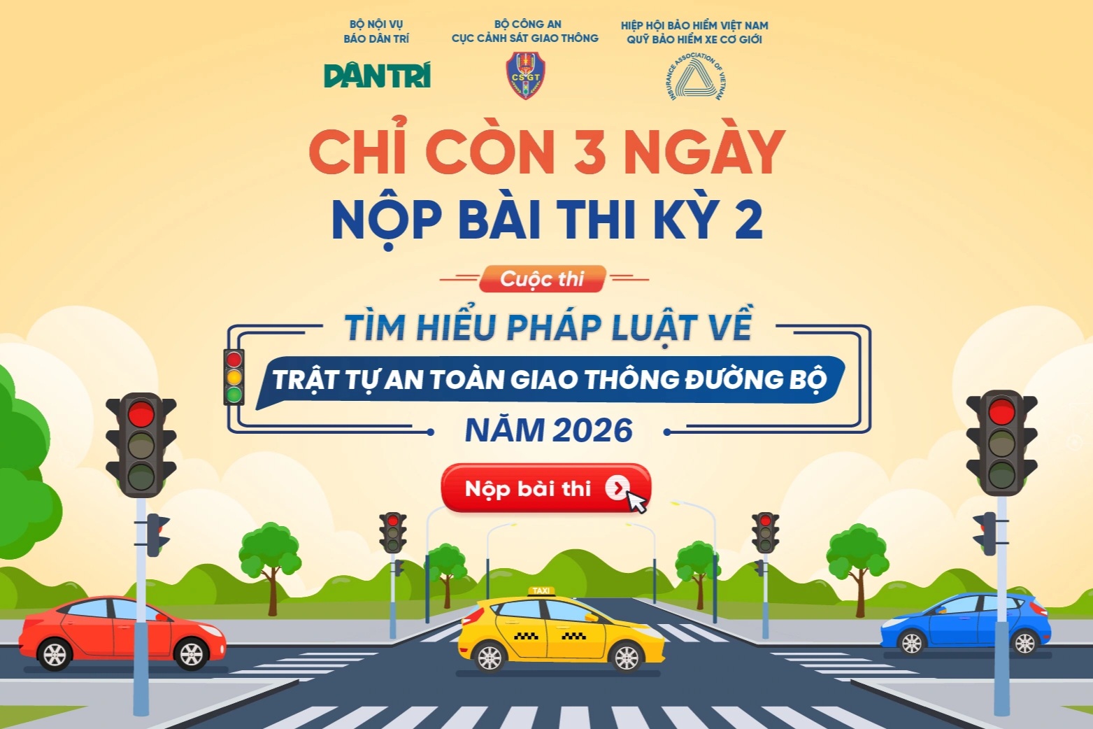 Chỉ còn 3 ngày để nộp bài thi kỳ 2 về tìm hiểu luật giao thông đường bộ
